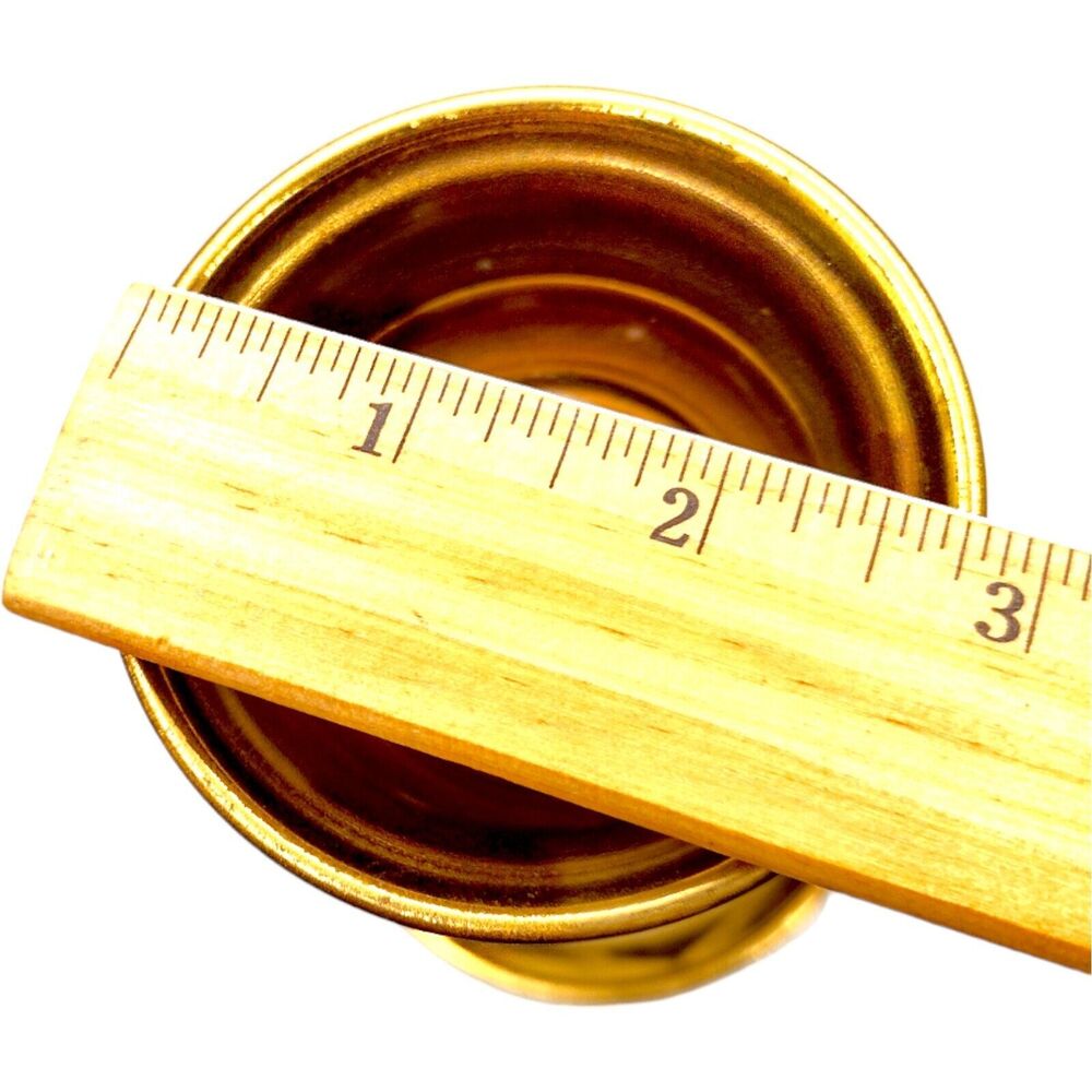 Vintage Gold Brass Candle Stick Holder Oil Lamp Base 6.5" Made In England - Picture 14 of 16